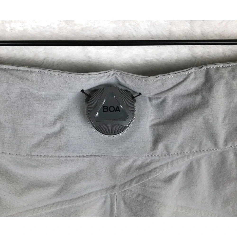 PEARL IZUMI Summit Shell‎ Cycling Shorts Women's Sz 10 Grey Neon Yellow 19212001